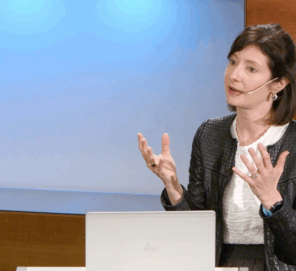Dr. Caroline Lustenberger at ETH Zurich’s Treffpunkt Science City at ETH Campus Hönggerberg.