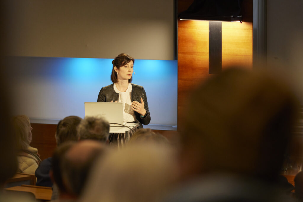 Professor Caroline Lustenberger at ETH Zurich’s Treffpunkt Science City at ETH Campus Hönggerberg.