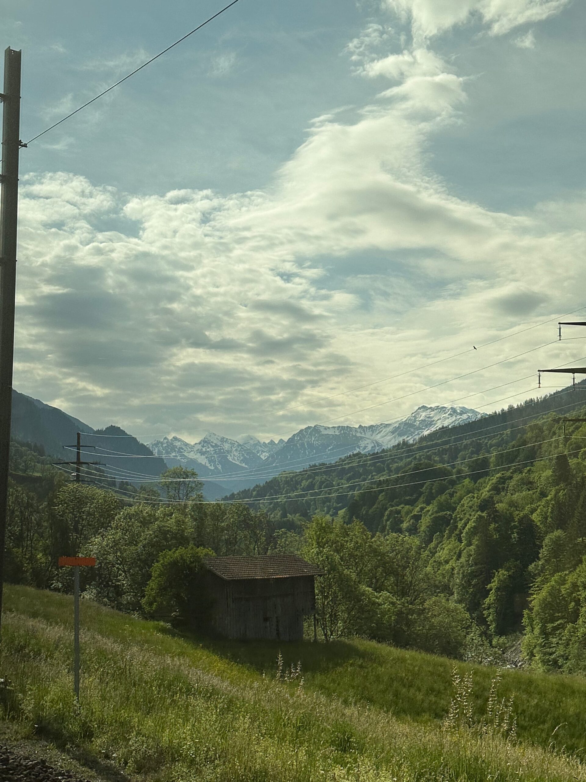 View on the train ride to Davos.